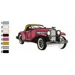 Classic Cars 10 Embroidery Design